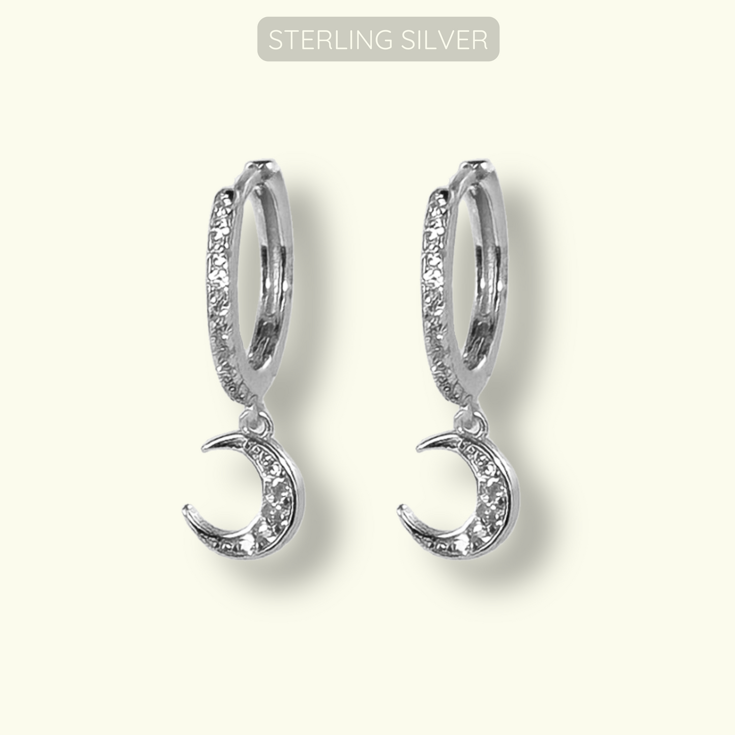 Luna Huggies - 925 Sterling Silver