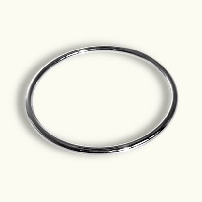 Carmela Bangle - Rhodium Plated - Silver - Waterproof