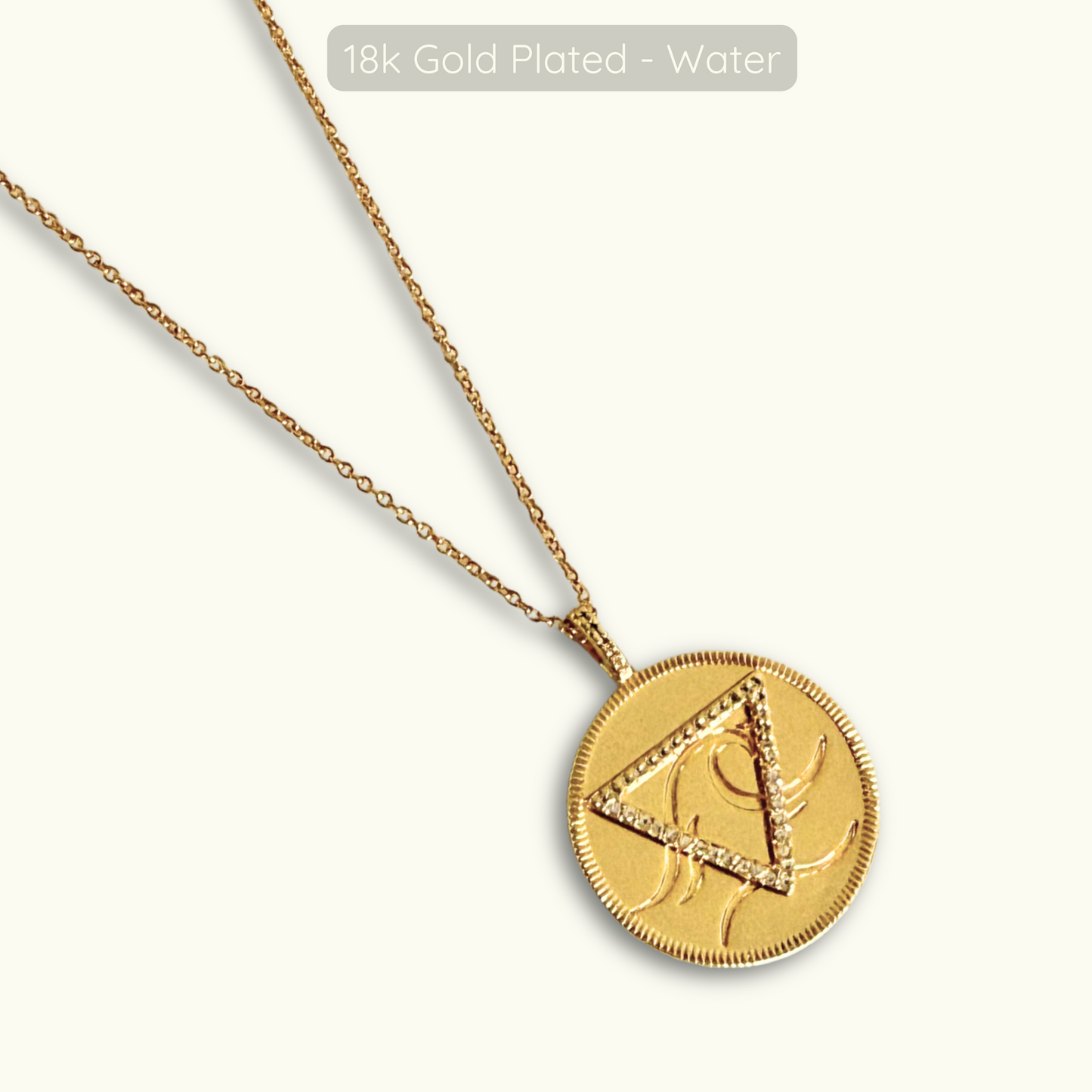 Element Necklace - 18k Gold Plated