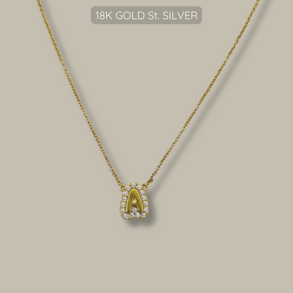 Alpha Necklace - 18k Gold Plated 925 Sterling Silver