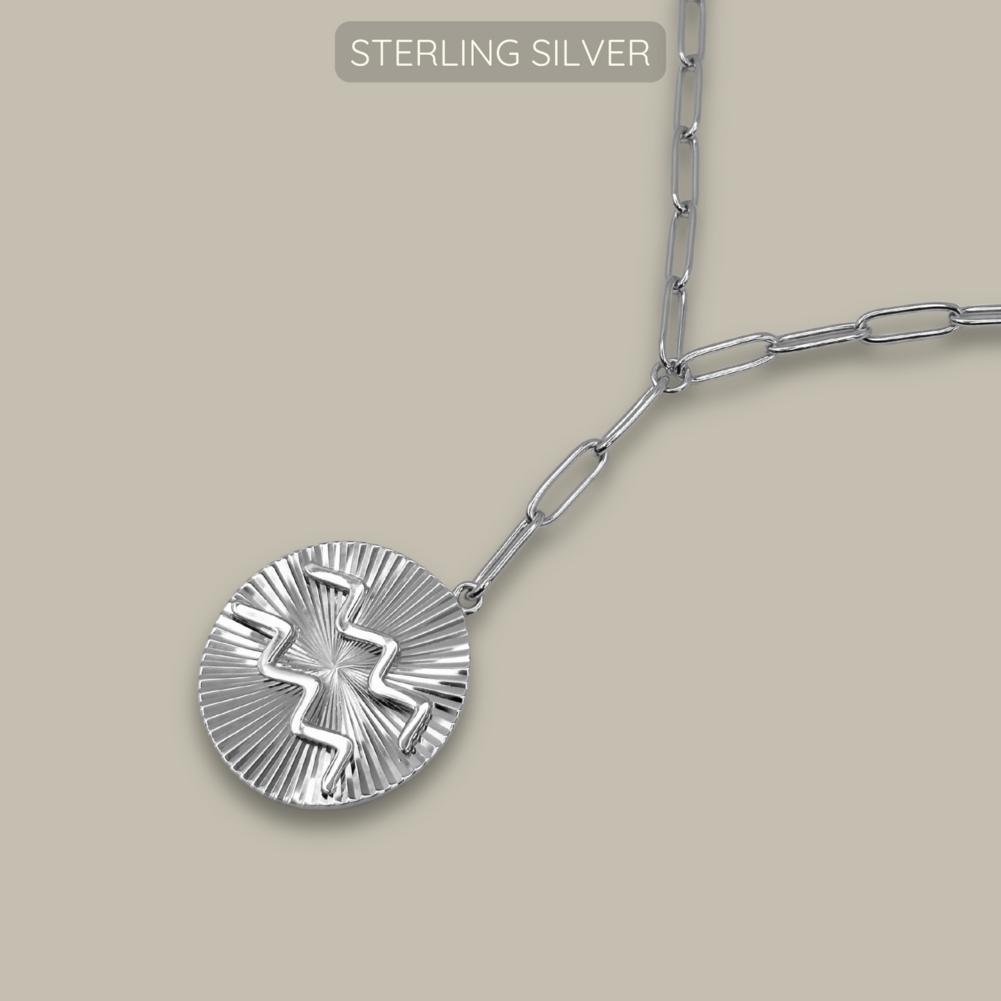 Symone Zodiac Necklace - 925 Sterling Silver