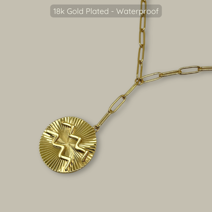 Symone Zodiac Necklace  - Waterproof - 18k Gold Plated, PVD Plated