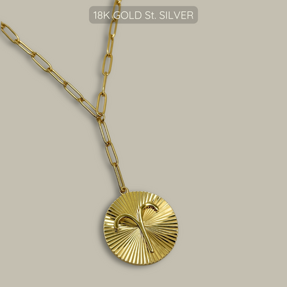 Symone Zodiac Necklace - 18k Gold Plated 925 Sterling Silver