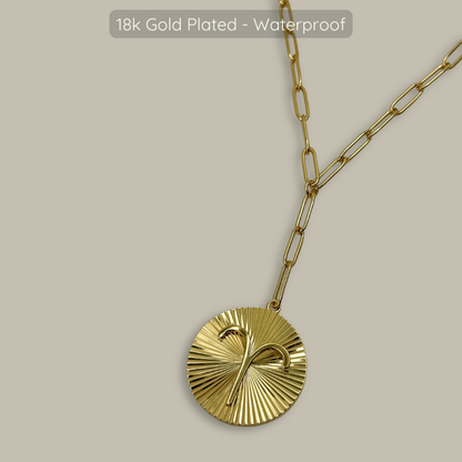 Symone Zodiac Necklace  - Waterproof - 18k Gold Plated, PVD Plated