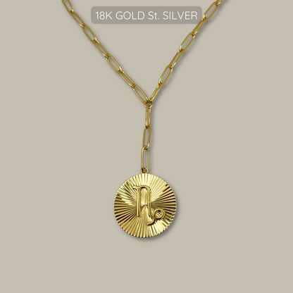 Symone Zodiac Necklace - 18k Gold Plated 925 Sterling Silver