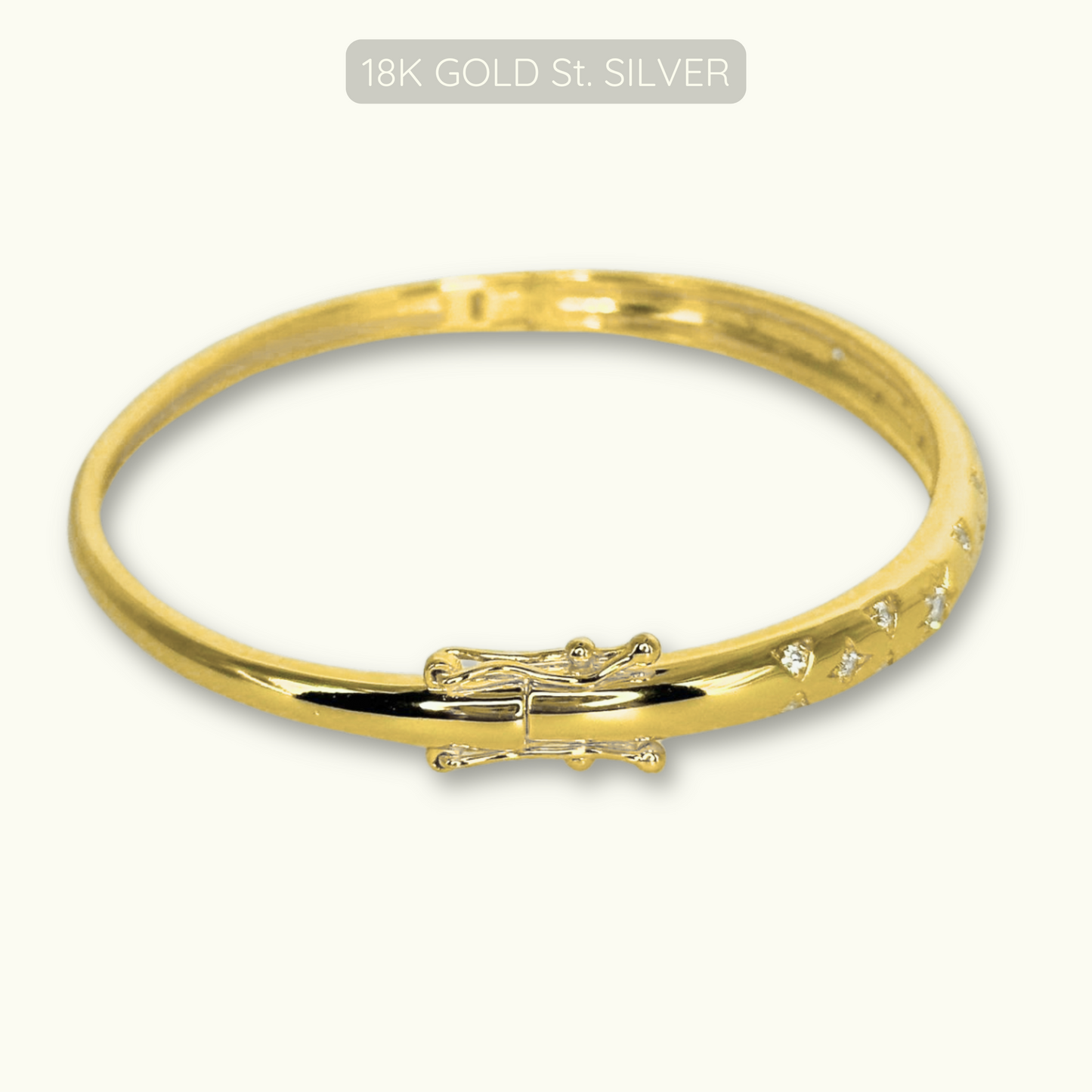 Destiny Bangle - 18k Gold Plated 925 Sterling Silver