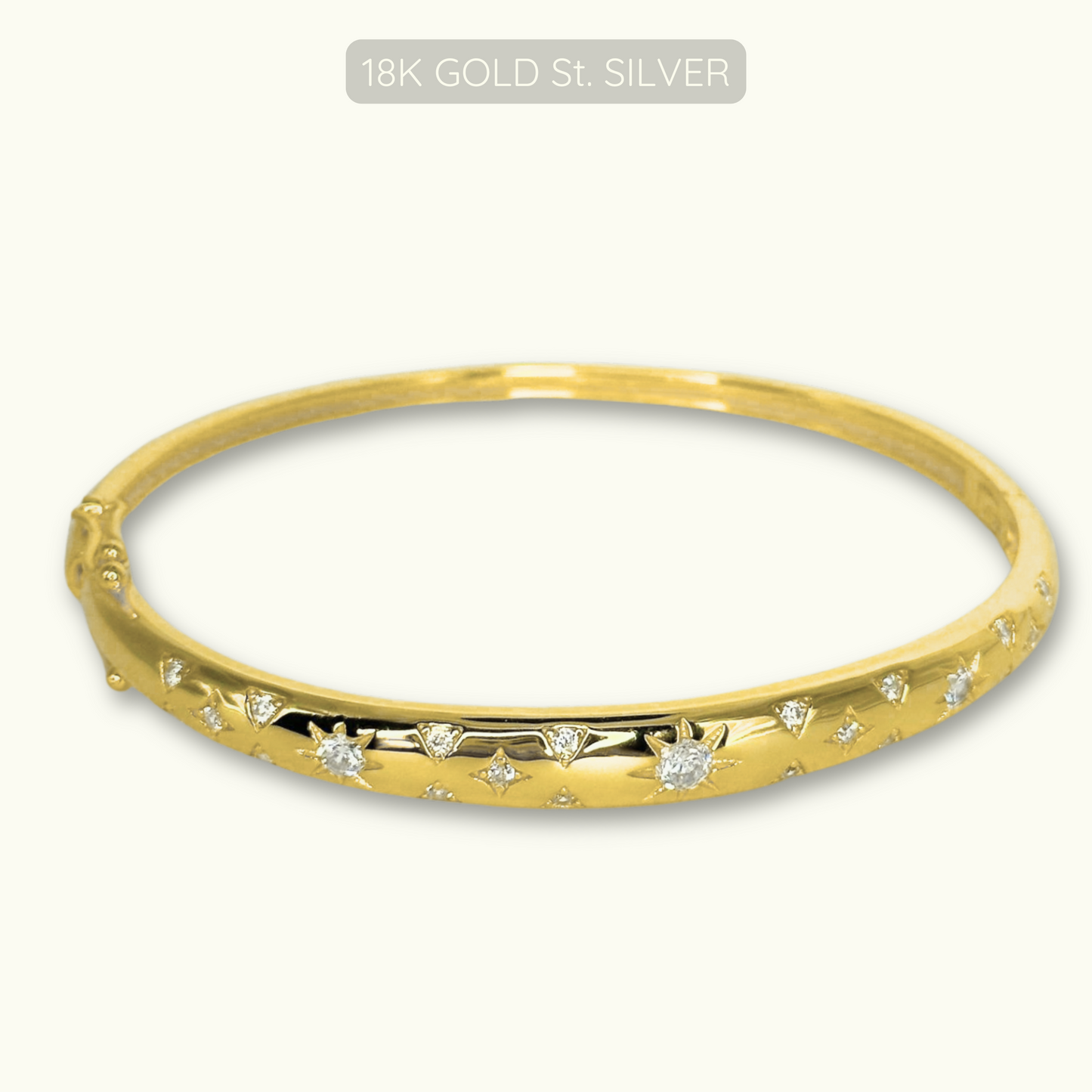 Destiny Bangle - 18k Gold Plated 925 Sterling Silver