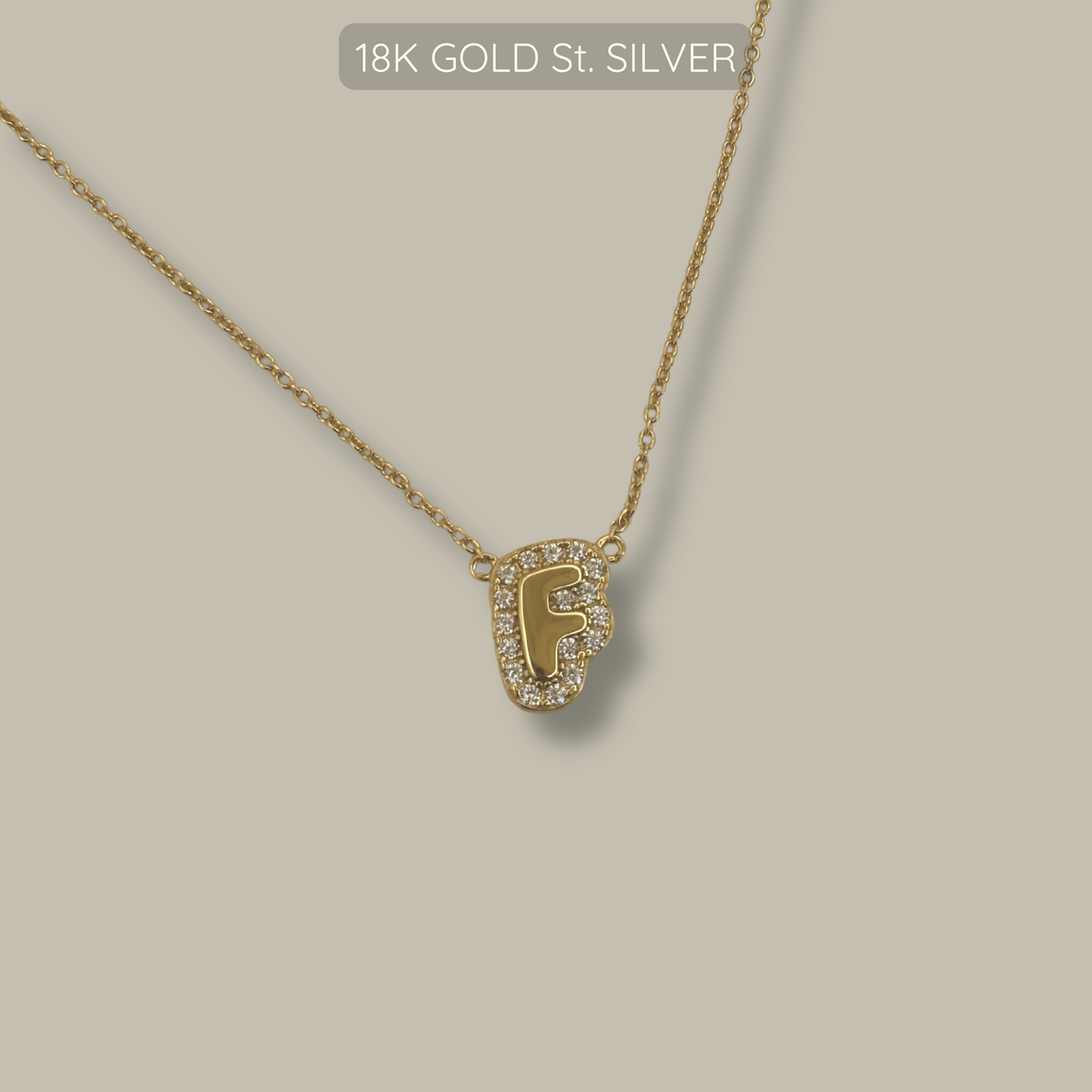 Alpha Necklace - 18k Gold Plated 925 Sterling Silver