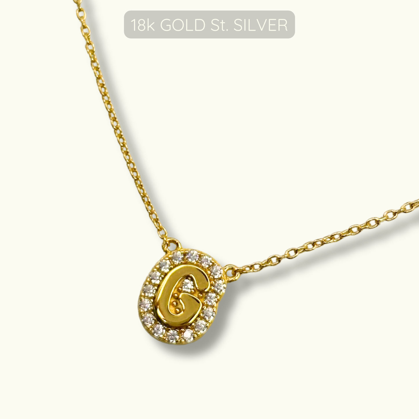 Alpha Necklace - 18k Gold Plated 925 Sterling Silver