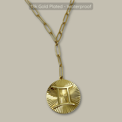 Symone Zodiac Necklace  - Waterproof - 18k Gold Plated, PVD Plated