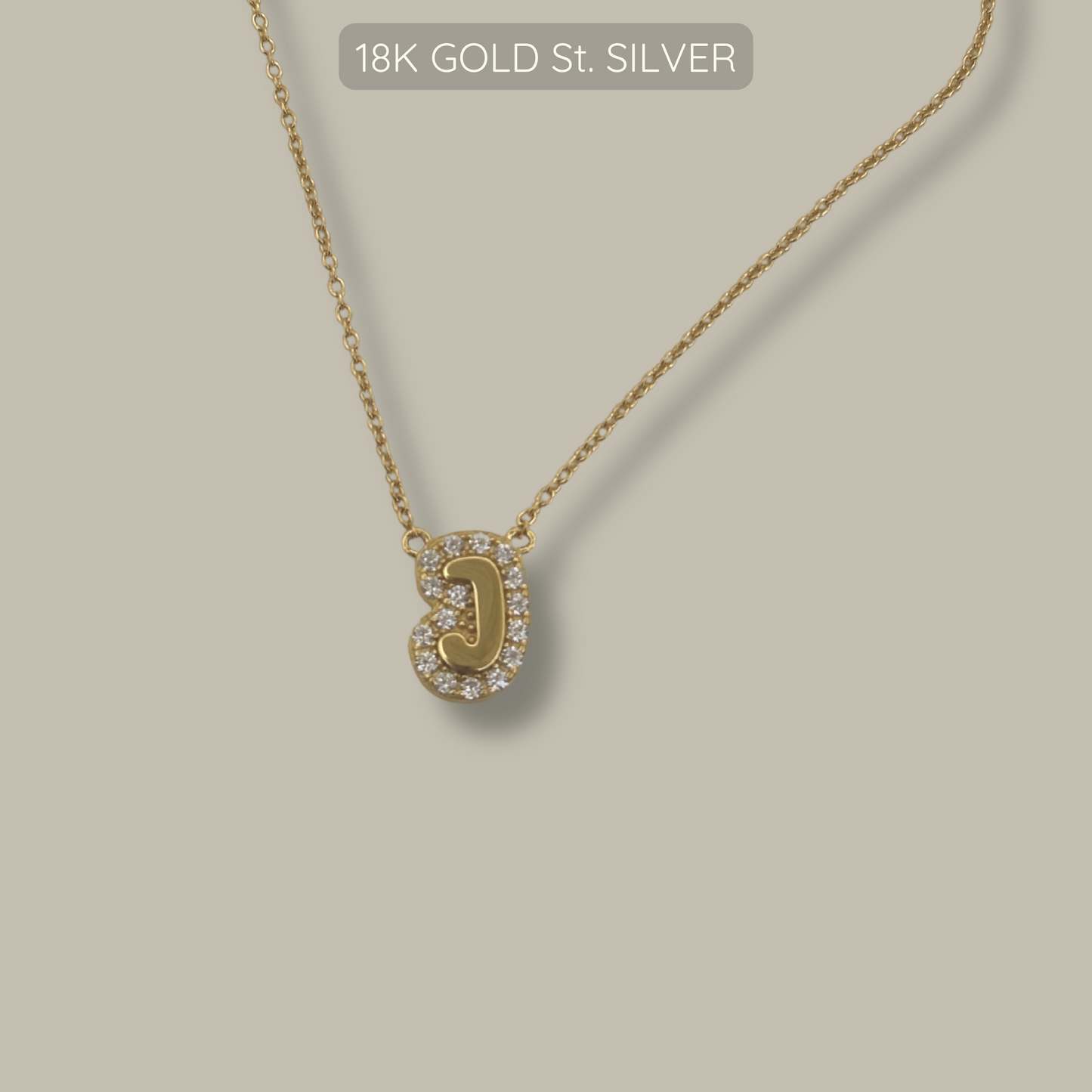 Alpha Necklace - 18k Gold Plated 925 Sterling Silver