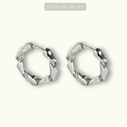 Judy Hoops - 925 Sterling Silver