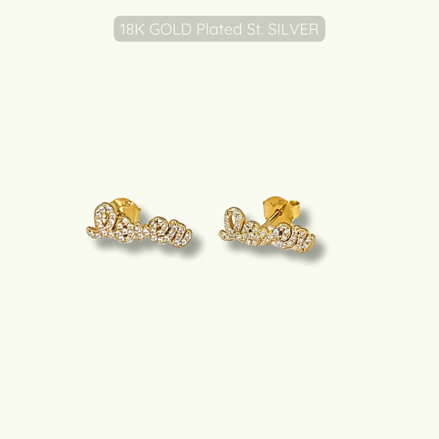 Juliet Studs - 18k Gold Plated 925 Sterling Silver