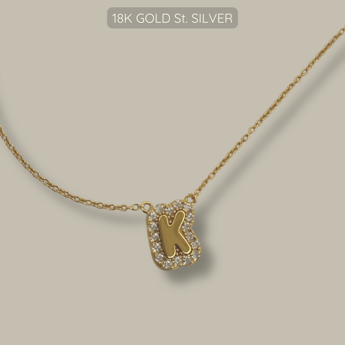 Alpha Necklace - 18k Gold Plated 925 Sterling Silver