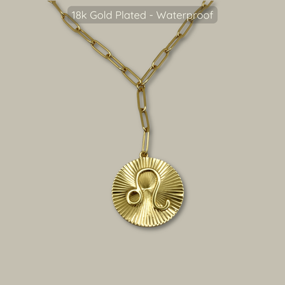 Symone Zodiac Necklace  - Waterproof - 18k Gold Plated, PVD Plated