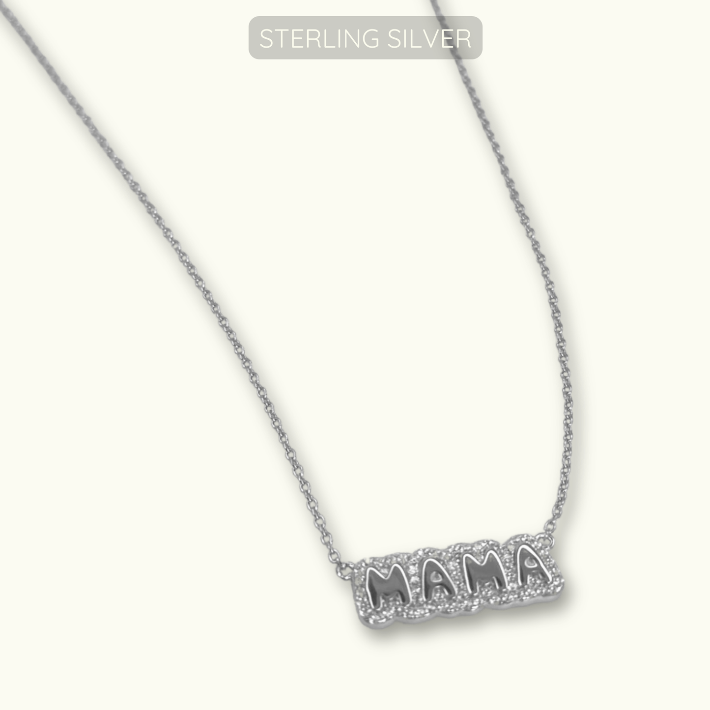 Mama Necklace - 925 Sterling Silver