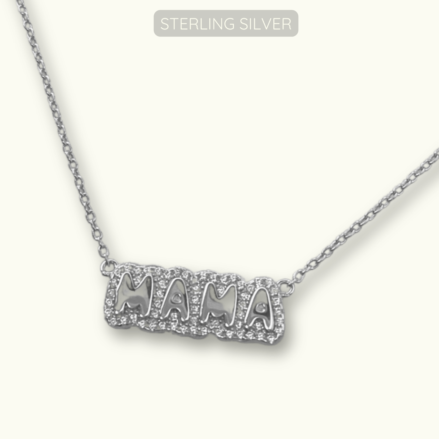 Mama Necklace - 925 Sterling Silver