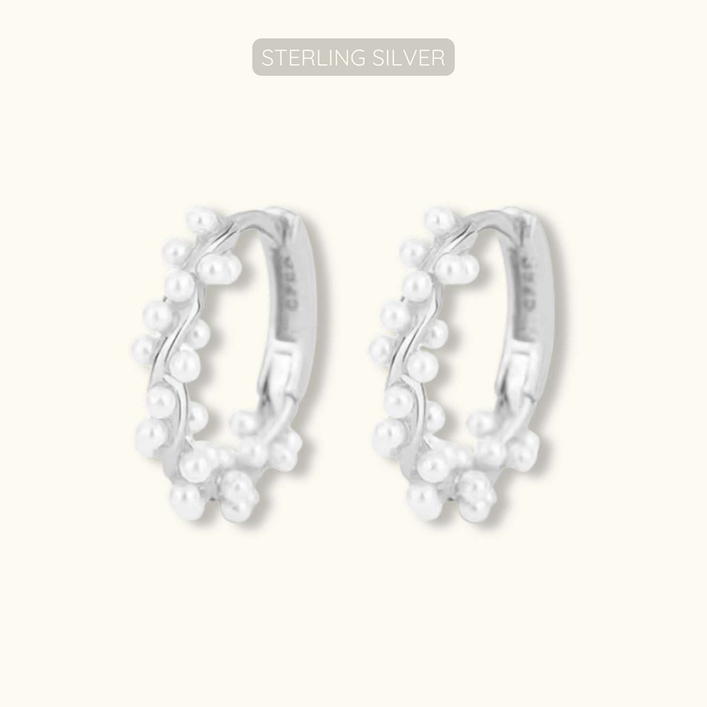 Margarite Hoops - 925 Sterling Silver