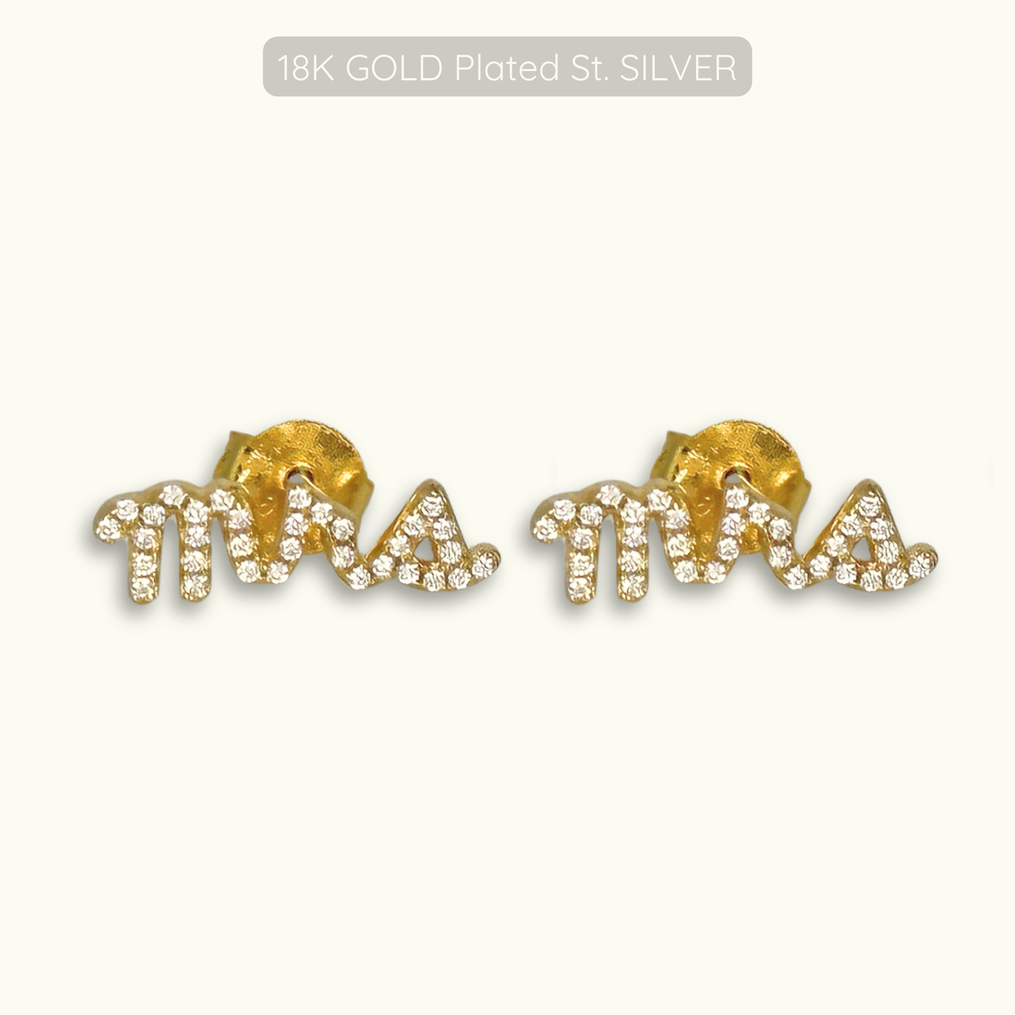 Missy Studs - 18k Gold Plated Sterling Silver