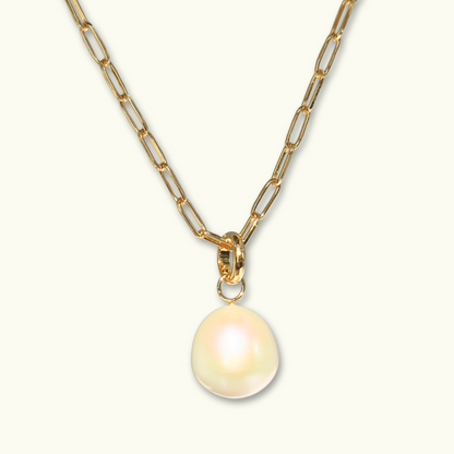 Pearl Necklace - 18k Gold Plated