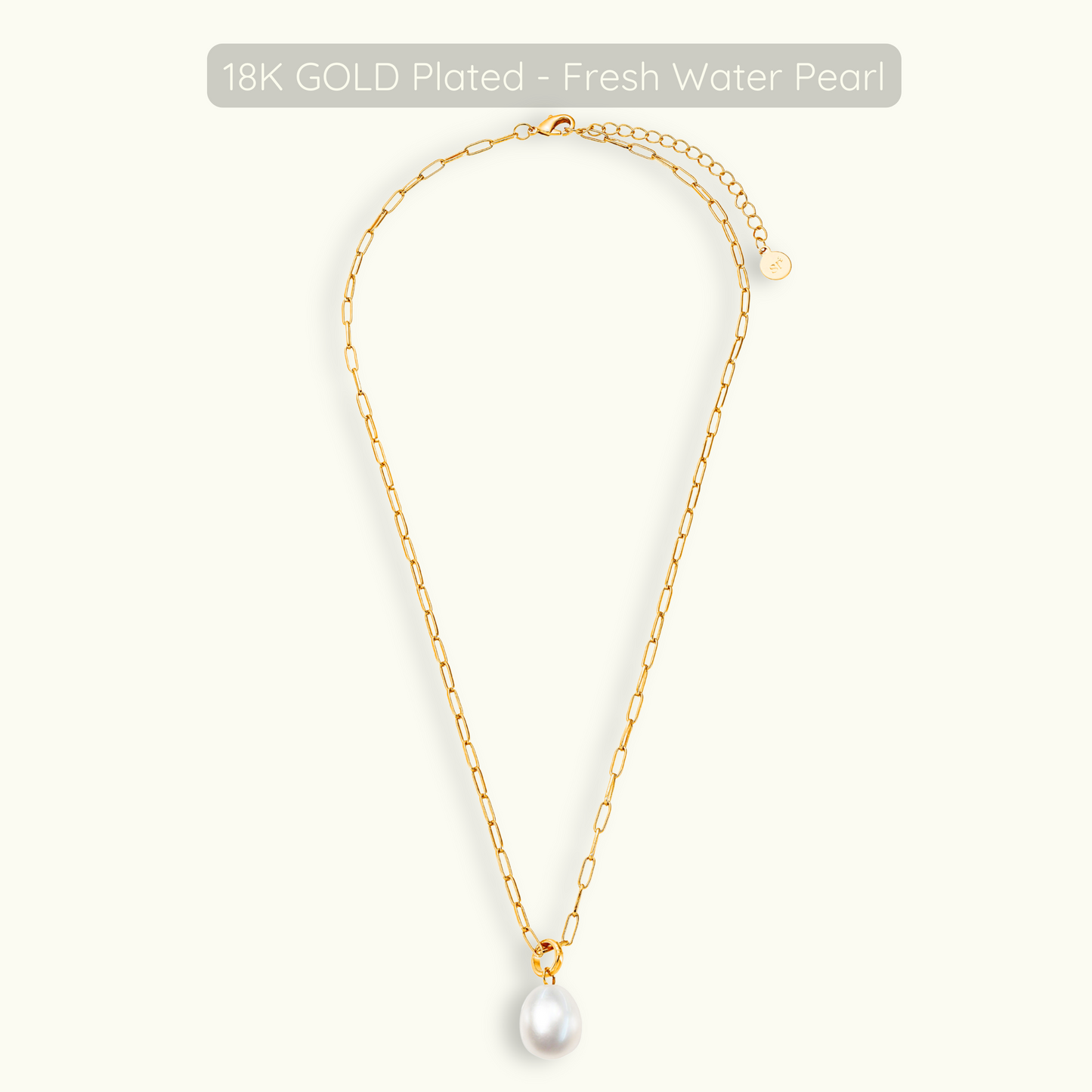 Pearl Necklace - 18k Gold Plated