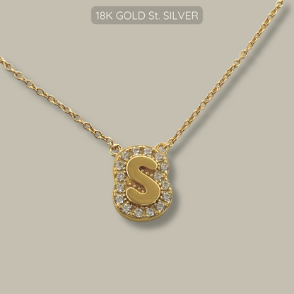 Alpha Necklace - 18k Gold Plated 925 Sterling Silver