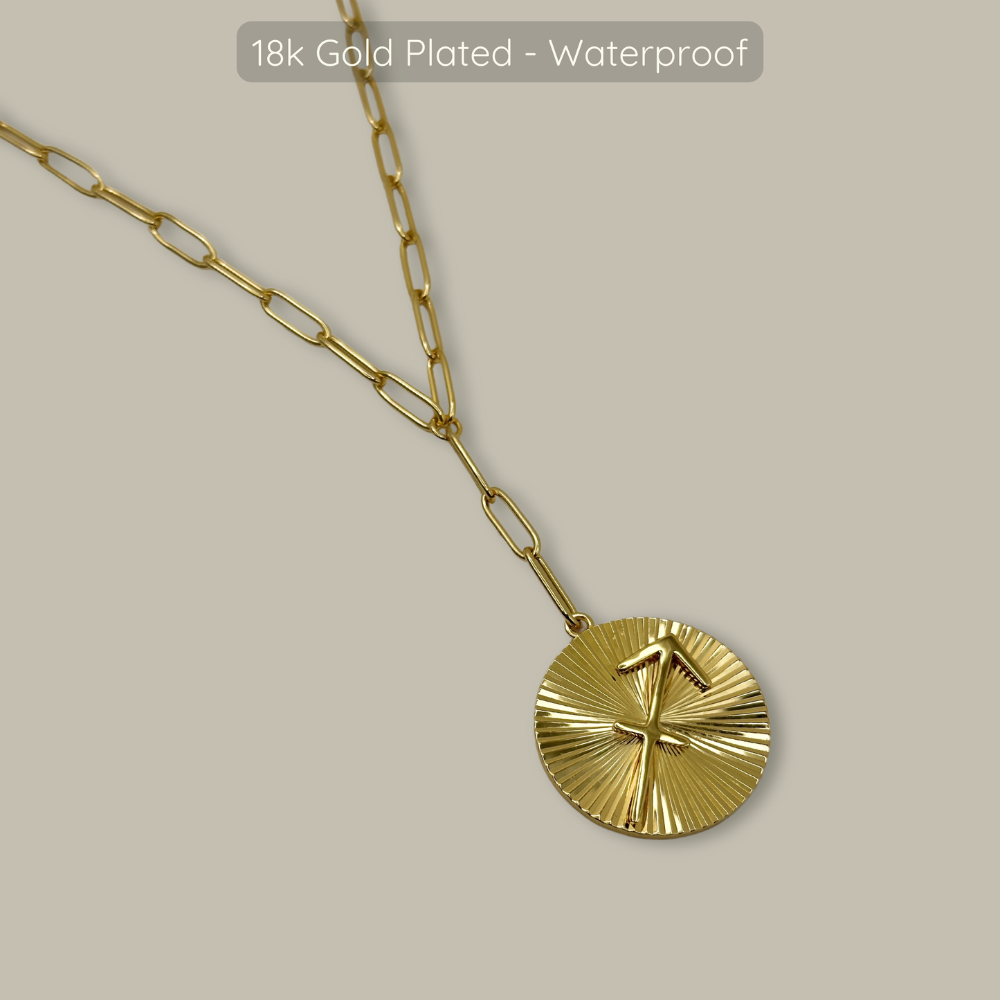 Symone Zodiac Necklace  - Waterproof - 18k Gold Plated, PVD Plated