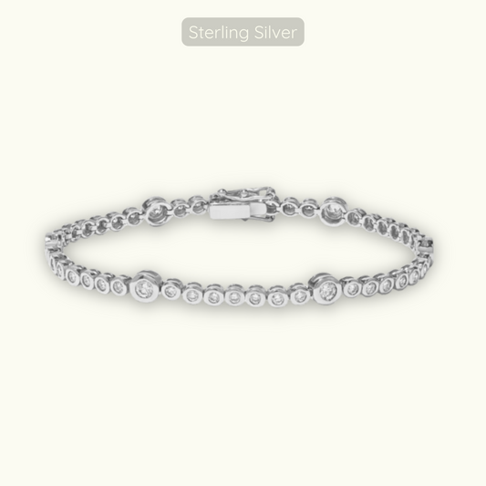 Sofia Tennis Bracelet - 925 Sterling Silver