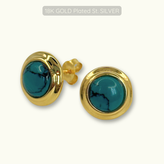 Stevie Studs - 18k Gold Plated Sterling Silver