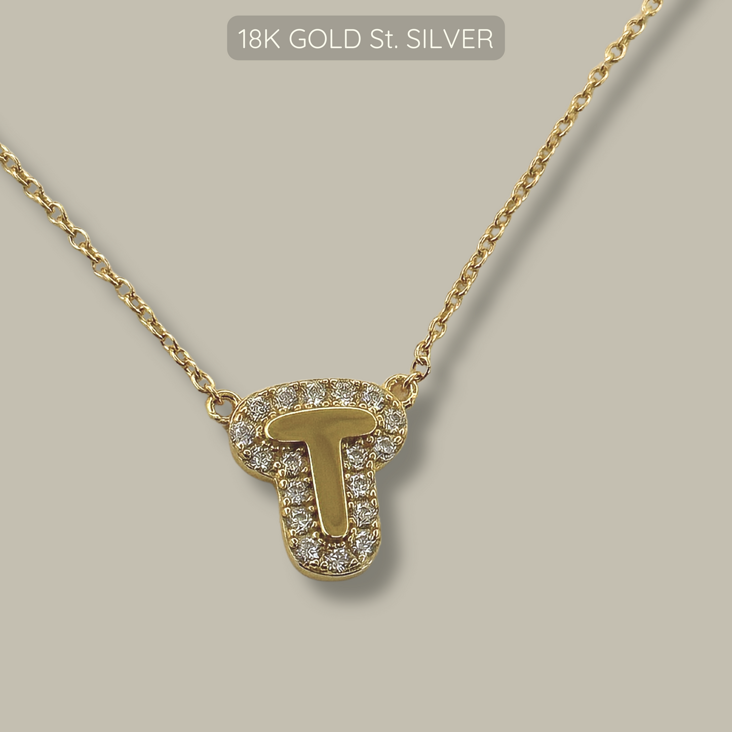 Alpha Necklace - 18k Gold Plated 925 Sterling Silver