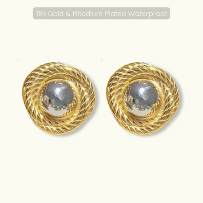 Veronica Studs - 18k Gold Plated - Waterproof