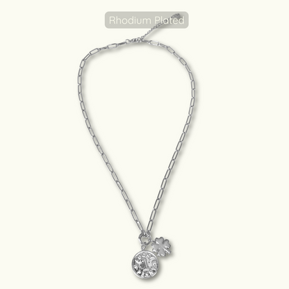 Vinny Necklace - Rhodium Plated