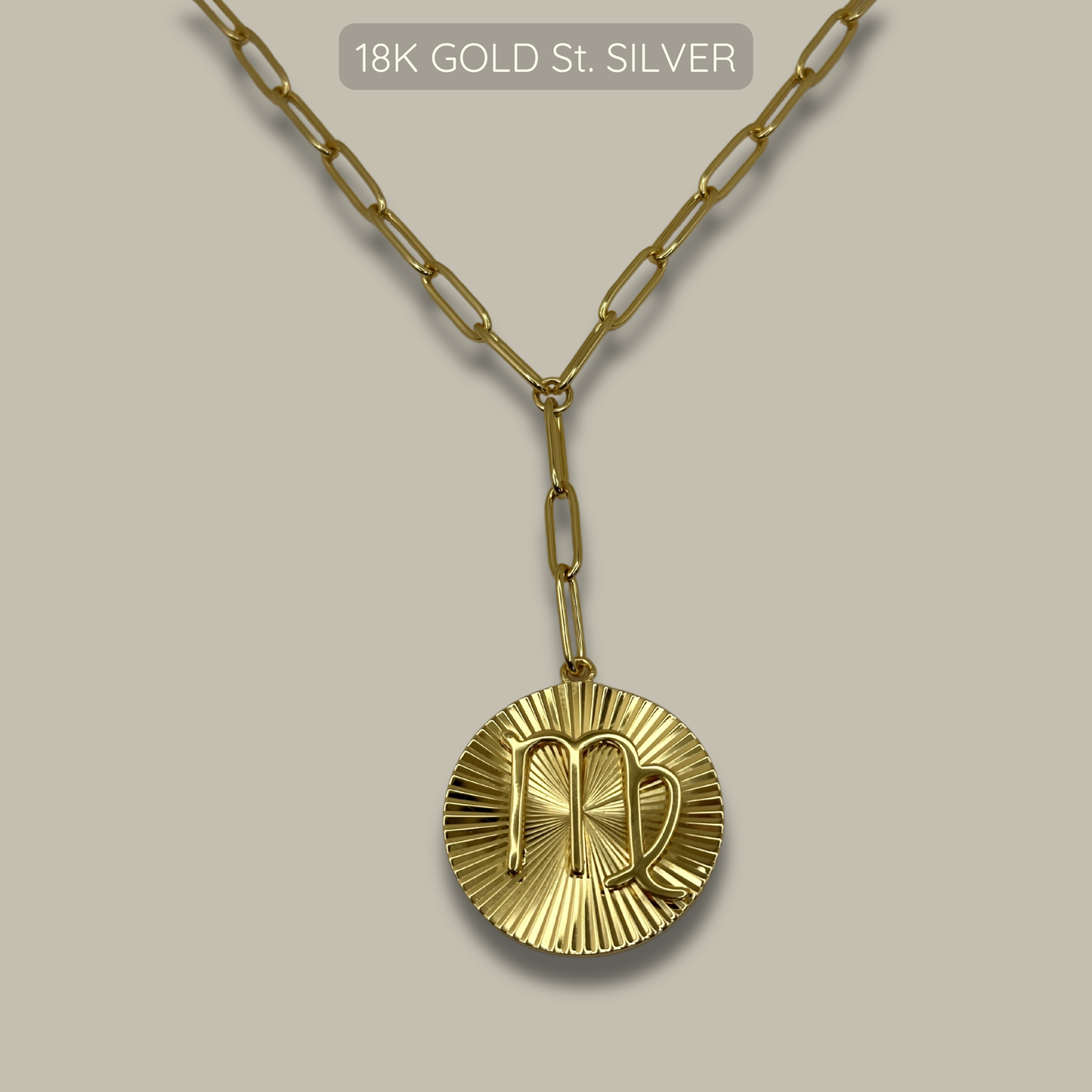 Symone Zodiac Necklace  - Waterproof - 18k Gold Plated, PVD Plated