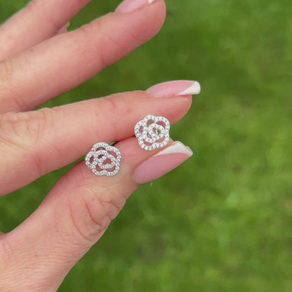 Rose Studs -925 Sterling Silver